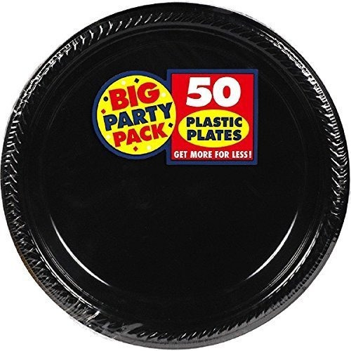 Amscan Big Party Pack 100 Platos De Postre De Plástico, 7 Pu