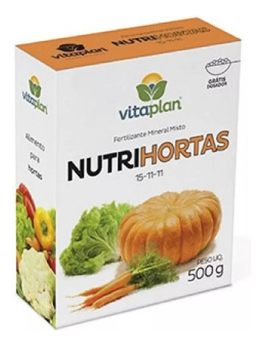 Fertilizante Mineral Nutrihortas 15 11 11 Vitaplan 500g