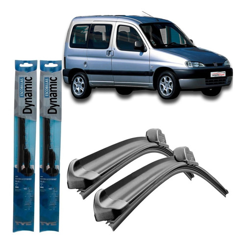 Juego Kit Escobillas Peugeot Partner 1998 1999 2000 2001