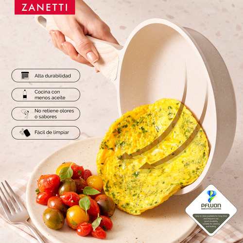 2 Pz - Sartén 20 Cm Y Comal 28 Cm Antiadherente De Granito
