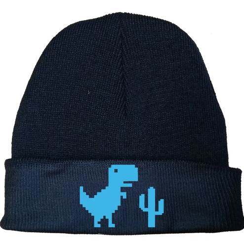 Gorro Lana Dinosaurio Google Gamer Azo Tv Estampado Urbanoz 