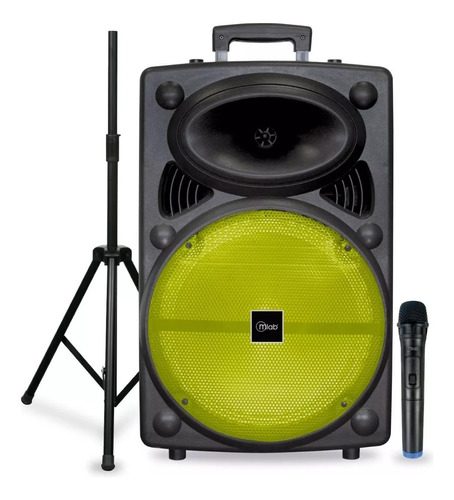 Parlantes Bluetooth Con Micrófono Rhythm Charger2 Verde Mlab