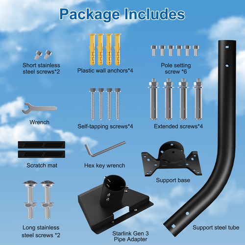 Soporte Ajustable Starlink Gen 3 Compatible Plato V3 Color