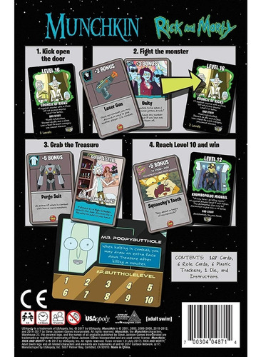 Rick And Morty Munchkin Juego De Mesa Cartas