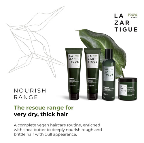 Shampoo Lazartigue Nourish, Enriquecido Com Manteiga De Kari