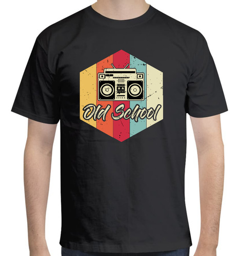 Playera Diseño Old School Radio - Vintage - Retro