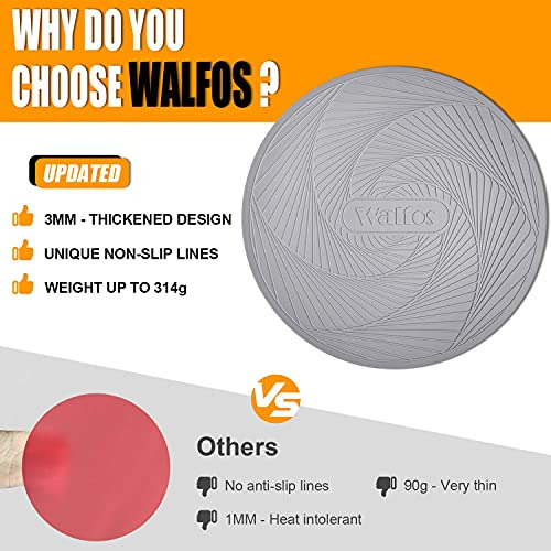 Walfos Silicone Microwave Mats, Resistente Al Calor Multiuso