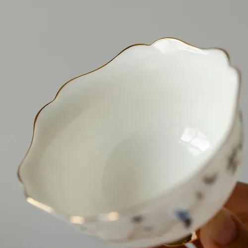 Xícara De Chá Chinesa De Porcelana Branca 190ml - Design