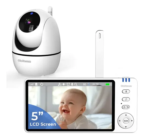 Babá Eletrônica 5 Hd 1280x720 Ptz 4x Vox 300m Olanenem 127/220v Bran