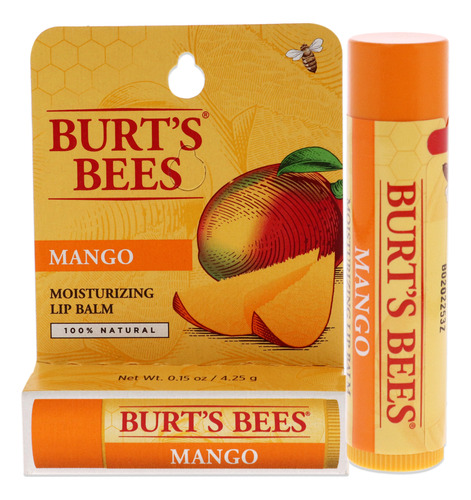 Bálsamo Labial Burts Bees Mango Humectante En Ampolla Unisex