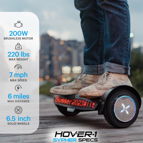 Hoverboard Hover-1 Sypher Electric, Autoequilibrado, Velocid