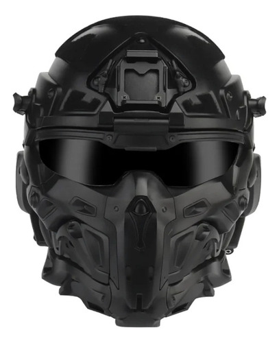 Máscara Capacete W-ronin Assault Com Cooler Rádio Airsoft