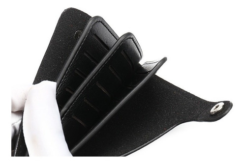 Tarjetero 30 Ranuras De Lujo Hombre Y Mujer Cafe Rojo Negro