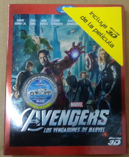 Los Vengadores De Marvel 3d Bluray Nuevo Con Slip Case