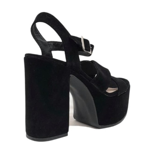 Sandalias Sami Gamuza Black