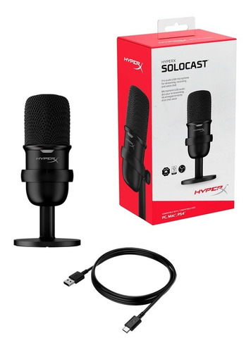 Micrófono Hyperx Solocast Usb Para Creadores De Contenido