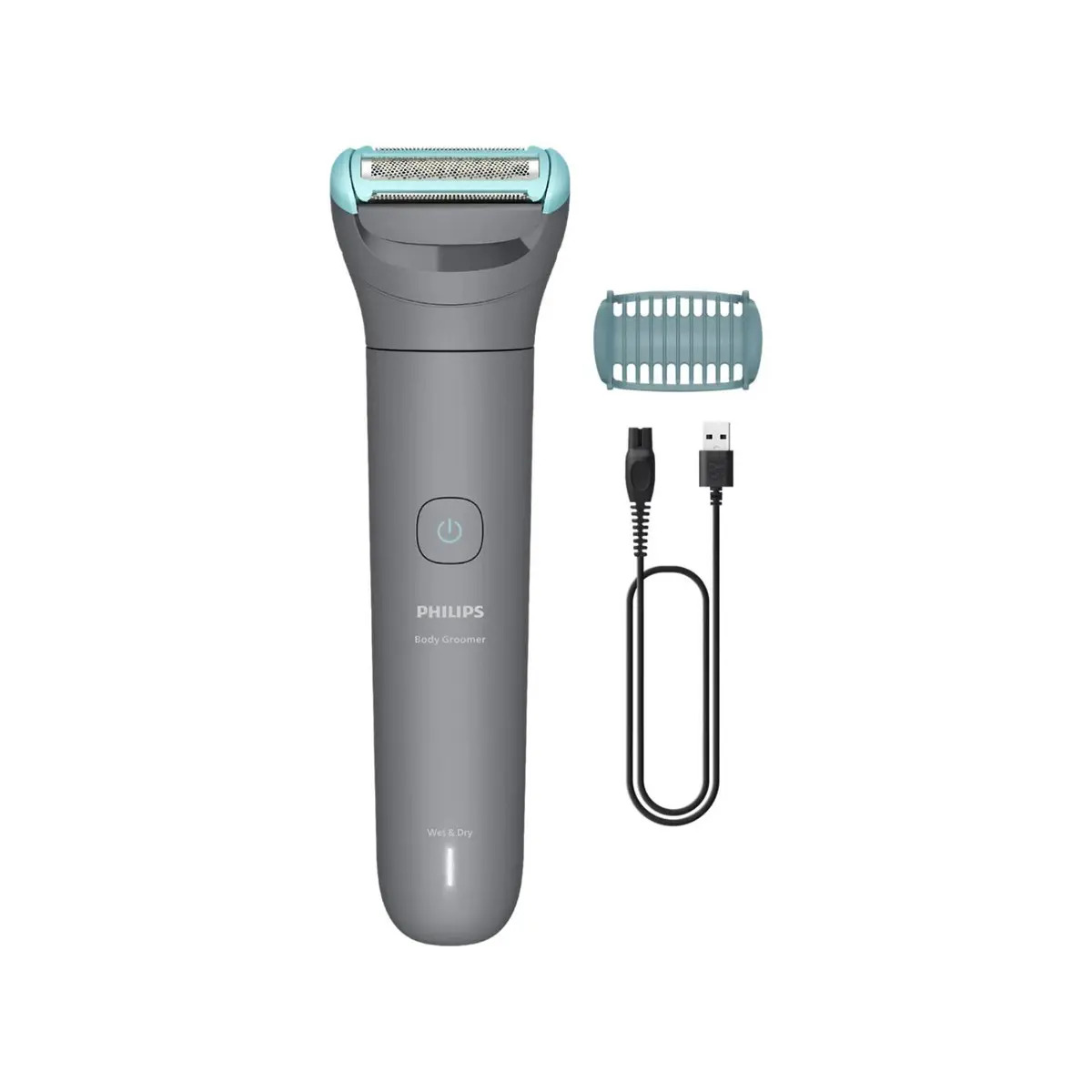 Philips Body Groomer 3000 Series Con El Sistema De Afeitada De Triple Protección, Peines Recortadores Bidireccionales, Uso En Seco Y Húmedo, 60 Minutos De Uso, Inalámbrica Mod. Bg3