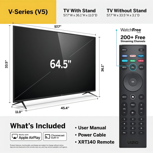 Television Vizio 65'' Pantalla Led Smart Tv V655-j09 4k Uhd