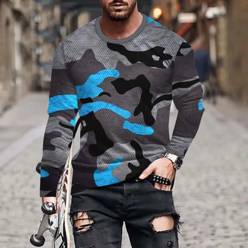 Camiseta camuflaje manga larga sale