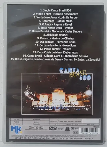 Dvd Canta Brasil 500 - Mk Music | MercadoLivre