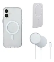 Comprar Funda Magnética +inalámbrico +batería Compatible Para Iphone Transparente\u002F Iphone 16