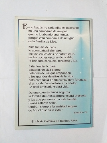 Libro El Bautismo Nos Da Una Familia Se Entregan 4 Libritos