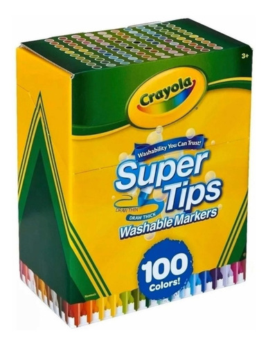 Marcadores Plumones Crayola Super Tips 100 Envio Inmediato!