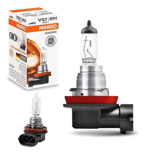 10 Lâmpadas Do Farol Osram H9 Automotiva 65w 12v Halogena