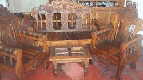 Juego De Recibo Madera Saman