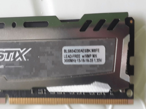 1 Memória Ram 3000 Mhz 8gb Dd4