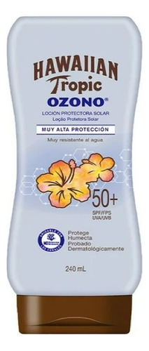 Protector Solar Hawaiian Tropic Ozono Fps 50+ 2 Pzs De 240ml