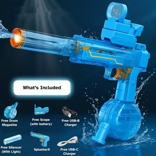 Pistola De Agua Eléctricasplasherx,jugueteparafiestadeverano