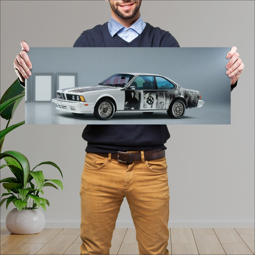 Cuadro 30x80cm Auto 1986 Bmw 6 Series Coupe Art 89