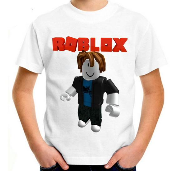 Camisetas Roblox Infantil No Mercado Livre Brasil - camiseta infantil roblox boneco logo personalizada com nome