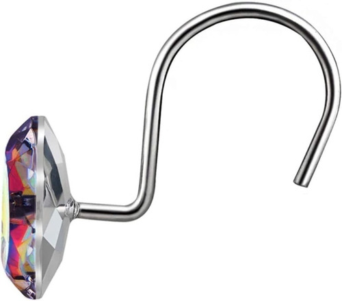 Set 12 Ganchos Para Cortina De Baño Coloridos Regadera Ducha