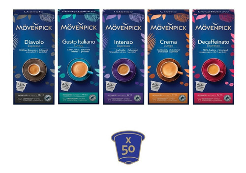 Arma Tu Pack 50 Cápsulas De Café Mövenpick Para Nespresso*