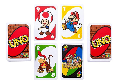 Juego de cartas Uno Super Mario Mattel DRD00