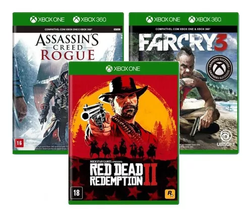 Kit Jogos Xbox 360/one - Assassin's Creed Rogue + Far Cry 3