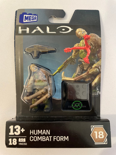 Human Combat Form Flood Halo Mega Construx Mini Figura Hnc50 (Usado)