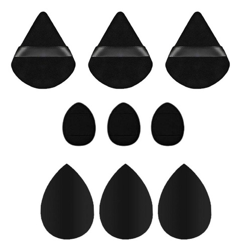 Set De 9 Cojines De Aire Para Maquillaje Con Forma De Huevo