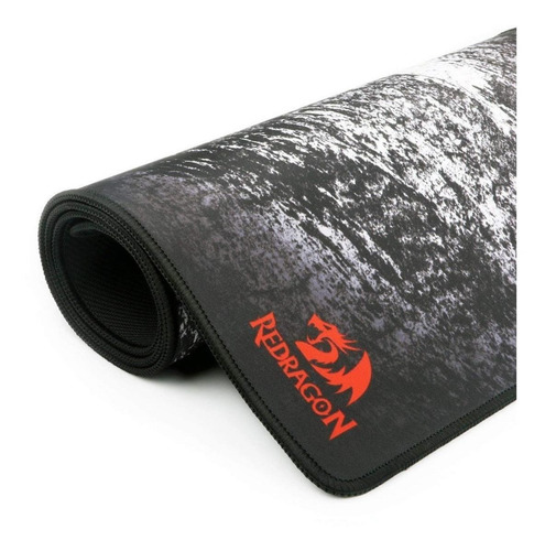 Imagem 4 de 6 de Mouse Pad gamer Redragon RD-P018 Taurus de borracha 300mm x 930mm x 3mm preto/branco