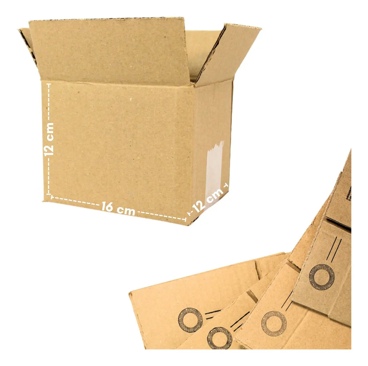 Caja Carton 16x12x12 Cm Paquete 25 Piezas