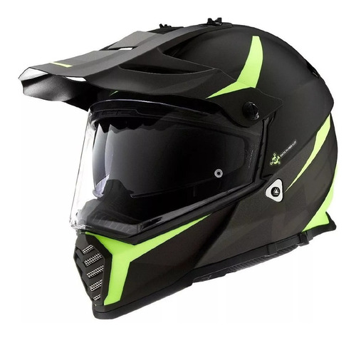 Casco Ls2 Pioneer 436 Router Enduro Con Visera Solomoteam