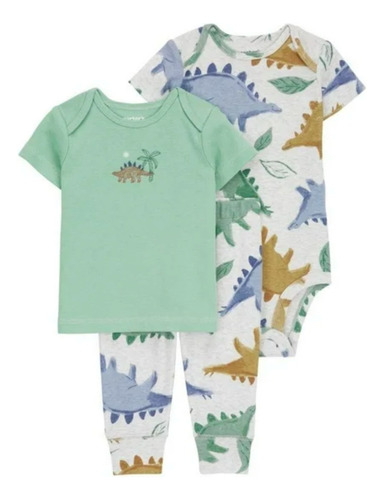 Conjunto Carter's Con Estampado De Dinosaurios Para Niño