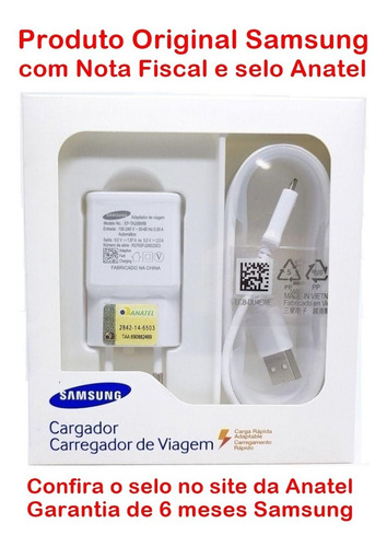 Imagem 2 de 5 de Carregador Turbo Original Samsung J2 J5 Prime J7 Pro Duo J8