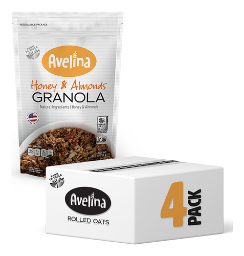 Avelina Natural Flavors Granola - Cereal Saludable A Base De