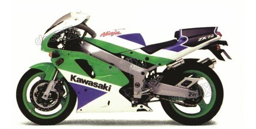 Adesivos Compatível Kawasaki Ninja Zx-7 1992 Verde/branca