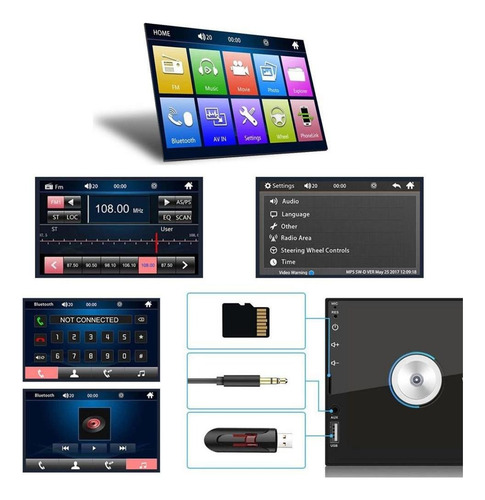 Kit Central Multimidia Mp5 Grand Siena 2013 A 2012 Bt Usb
