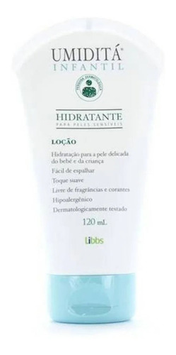 Loção Hidratante Umiditá Infantil Pele Sensível 120ml -libbs