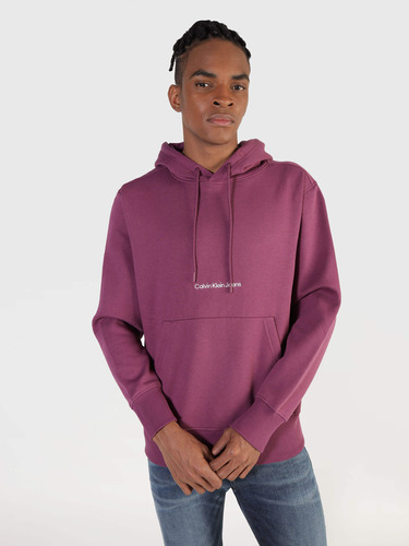 Sudadera Con Capucha  Calvin Klein De Hombre Morado